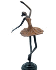 Ballerine 25 cm marron n°4 Bronzes d'Afrique