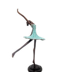 Ballerine 25 cm turquoise n°1 Bronzes d'Afrique