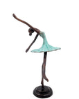 Ballerine 25 cm turquoise n°1 Bronzes d'Afrique