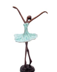 Ballerine 25 cm turquoise n°2 Bronzes d'Afrique