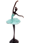 Ballerine 25 cm turquoise n°4 Bronzes d'Afrique