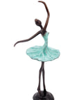 Ballerine 25 cm turquoise n°4 Bronzes d'Afrique
