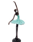 Ballerine 25 cm turquoise n°4 Bronzes d'Afrique