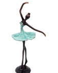 Ballerine 25 cm turquoise n°4 Bronzes d'Afrique