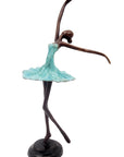 Ballerine 25 cm turquoise n°5 Bronzes d'Afrique