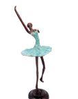 Ballerine 25 cm turquoise n°5 Bronzes d'Afrique