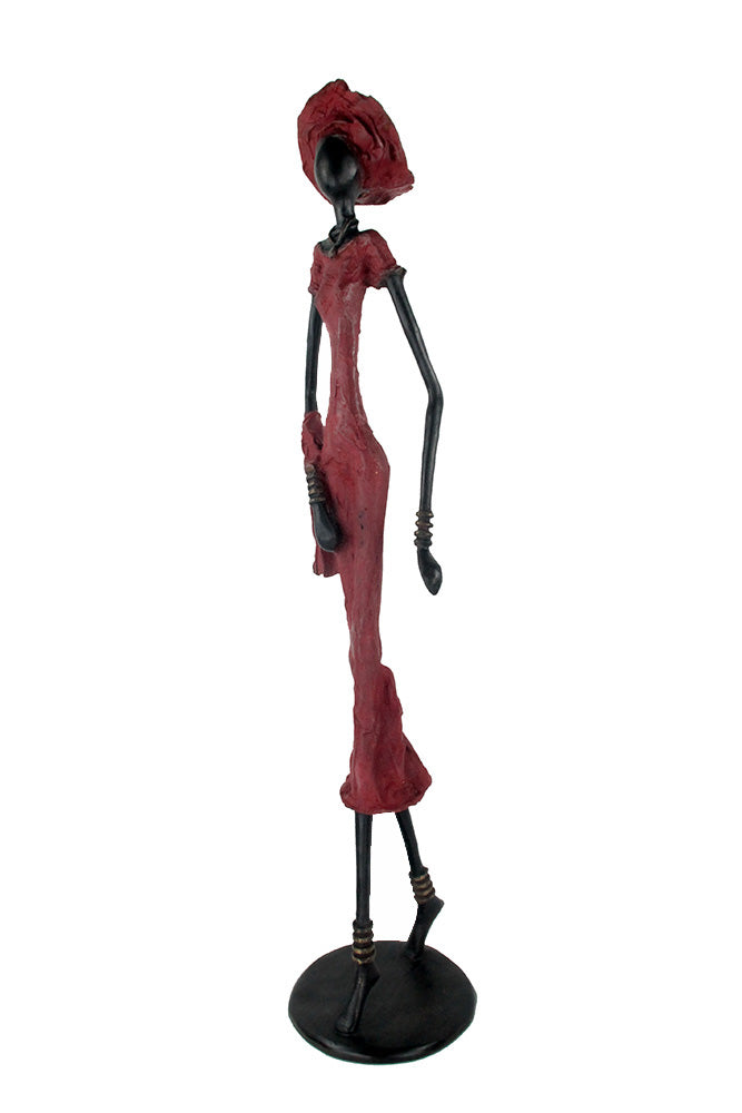Bronze Issouf 80 cm rouge n°4