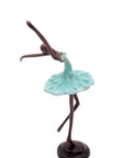 Ballerine 25 cm turquoise n°5 Bronzes d'Afrique