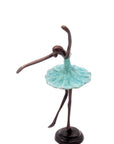 Ballerine 25 cm turquoise n°5 Bronzes d'Afrique
