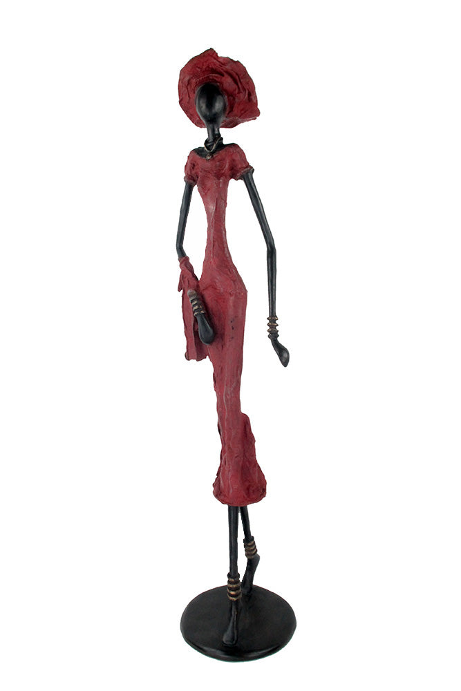 Bronze Issouf 80 cm rouge n°4