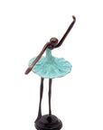 Ballerine 25 cm turquoise n°5 Bronzes d'Afrique