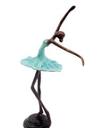 Ballerine 25 cm turquoise n°5 Bronzes d'Afrique