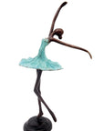 Ballerine 25 cm turquoise n°5 Bronzes d'Afrique