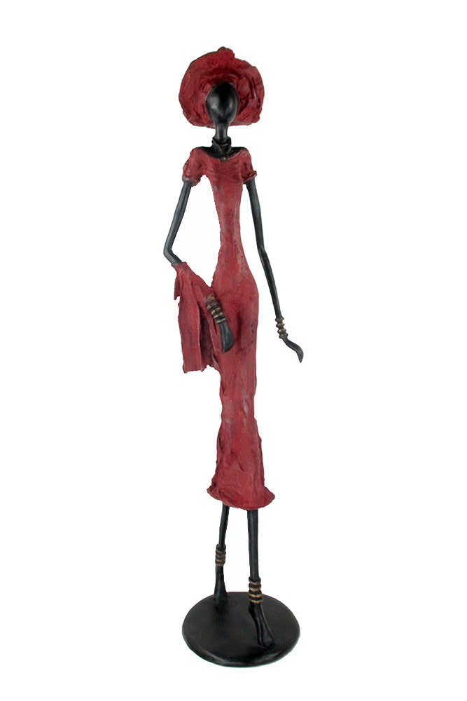 Bronze Issouf 80 cm rouge n°4