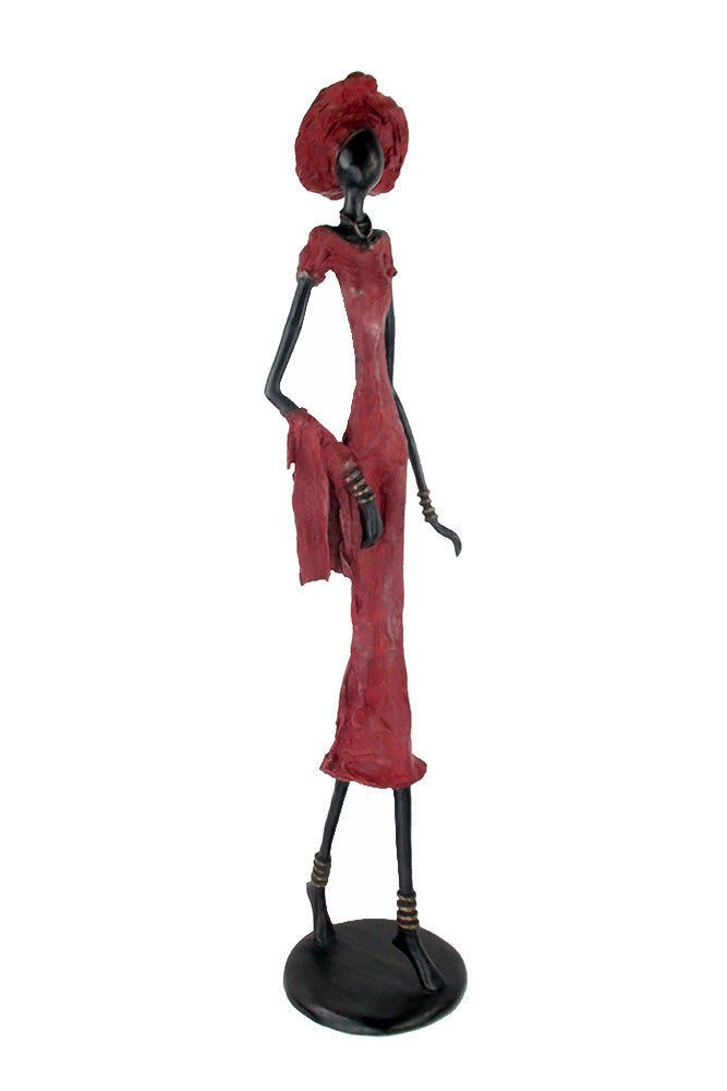 Bronze Issouf 80 cm rouge n°4