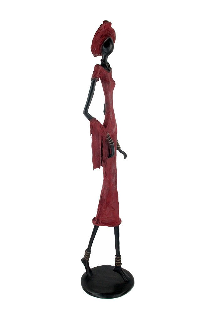 Bronze Issouf 80 cm rouge n°4