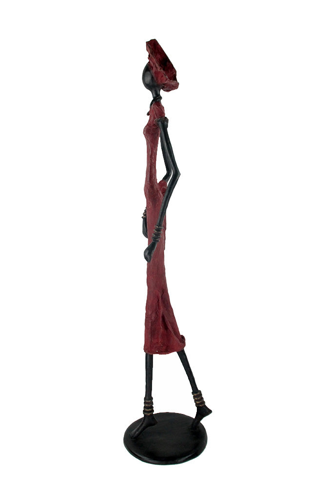 Bronze Issouf 80 cm rouge n°4