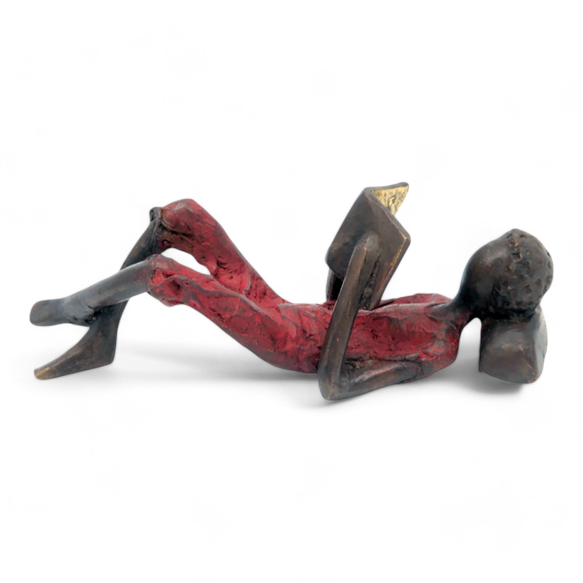 Bronze allongé 20 cm rouge n°2 Bronzes d'Afrique
