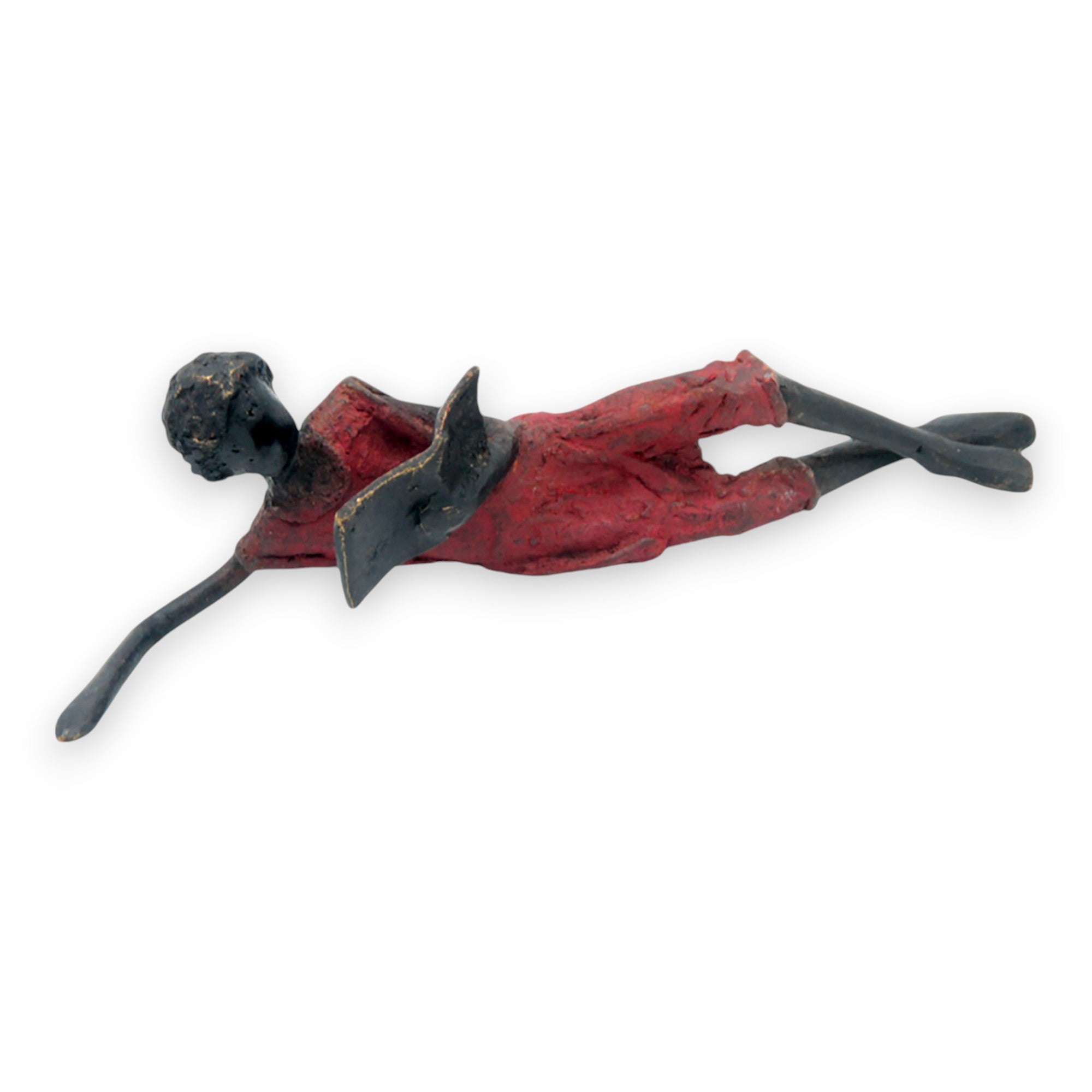 Bronze allongé 20 cm rouge n°10 Bronzes d'Afrique