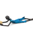 Bronze allongé 20 cm bleu n°8 Bronzes d'Afrique