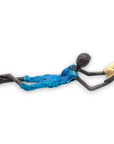 Bronze allongé 20 cm bleu n°8 Bronzes d'Afrique
