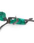 Bronze allongé 20 cm turquoise n°12 Bronzes d'Afrique