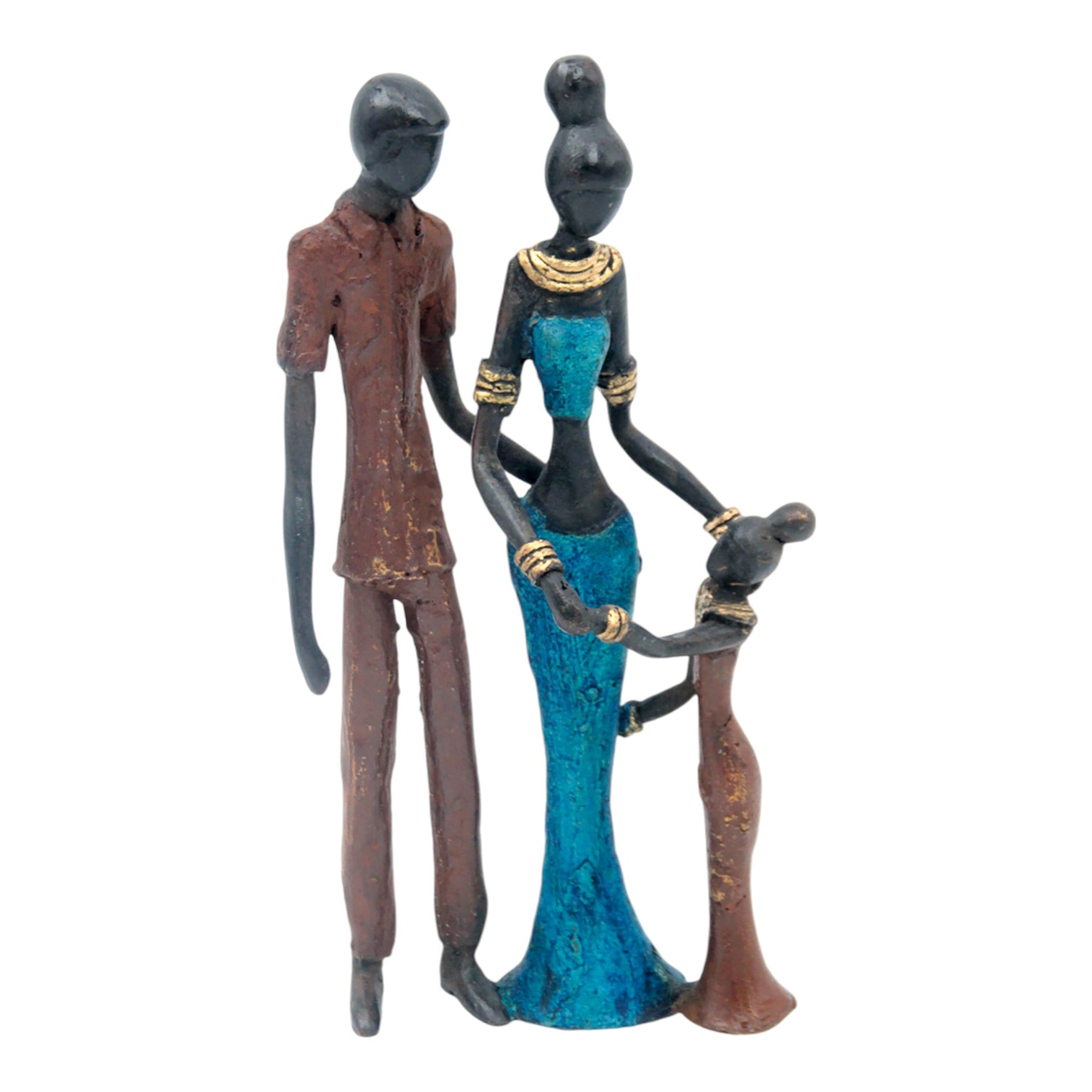 Bronze Mohamadi Dermé couple 20 cm n°3 Bronzes d'Afrique