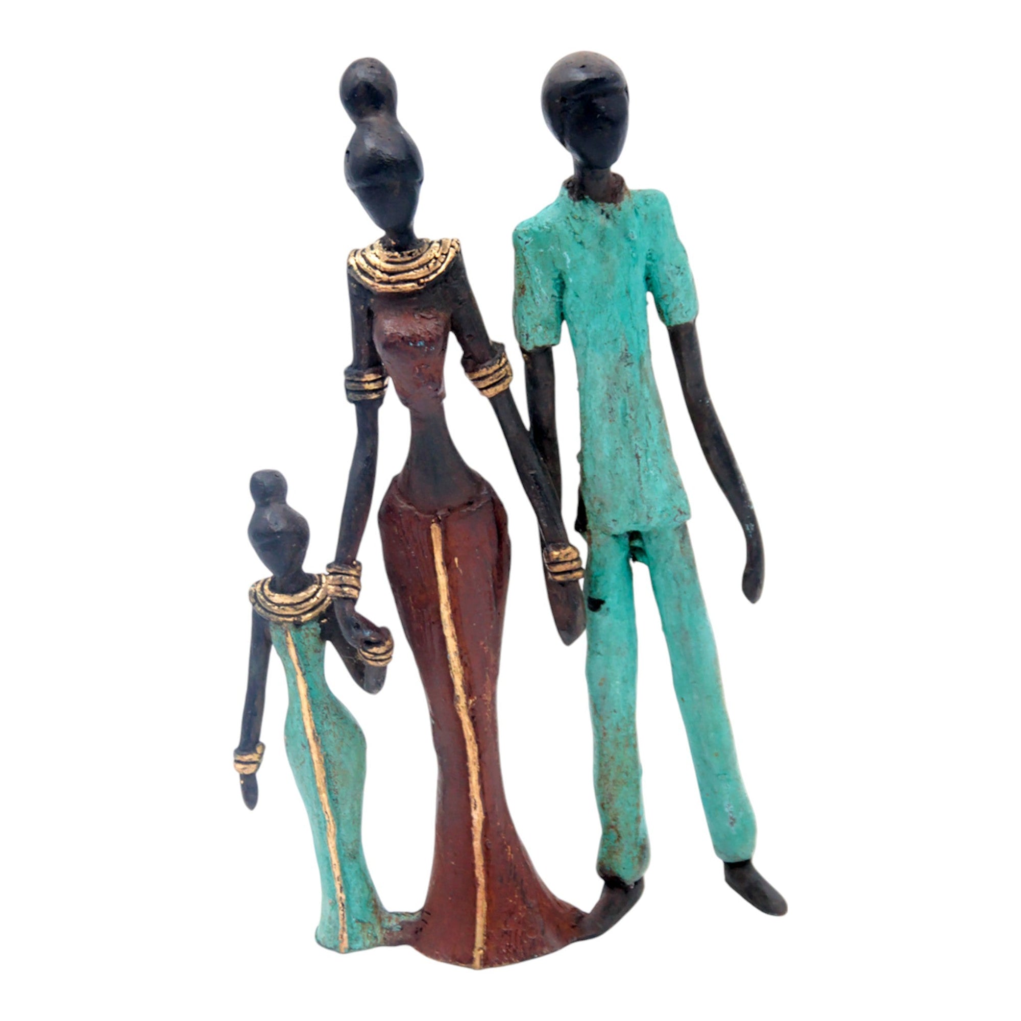 Bronze Mohamadi Dermé couple 20 cm n°4 Bronzes d'Afrique