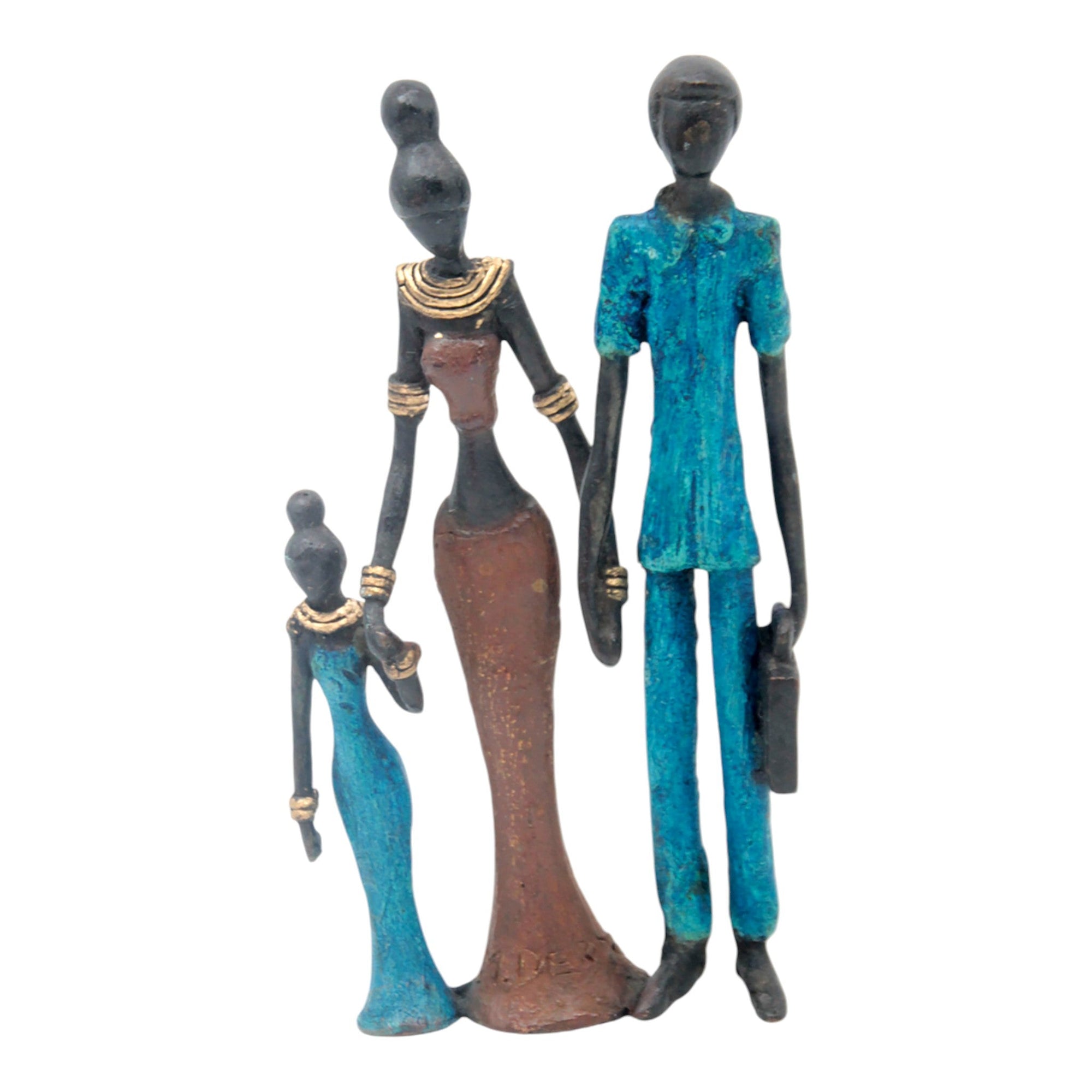 Bronze Mohamadi Dermé couple 20 cm n°5 Bronzes d'Afrique