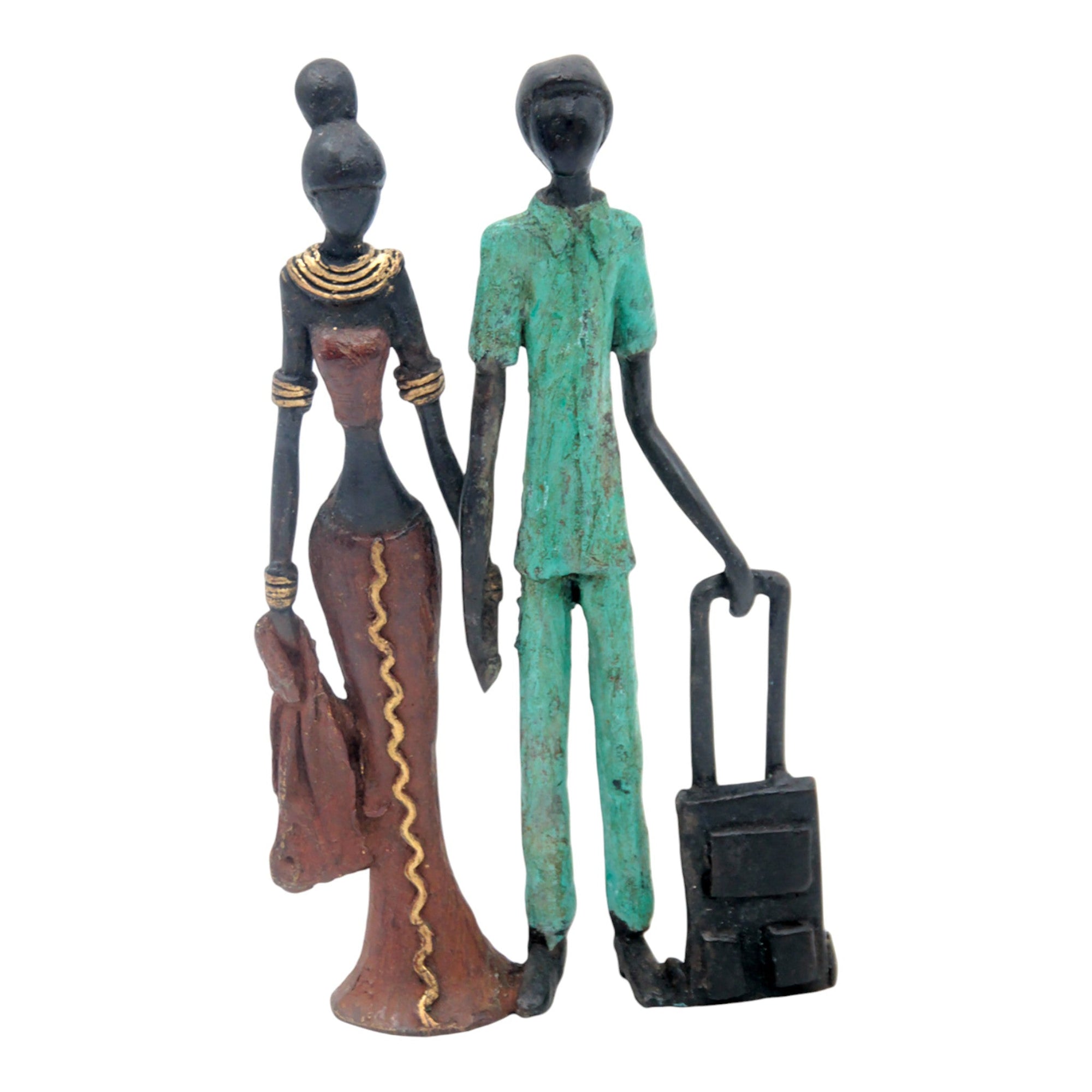 Bronze Mohamadi Dermé couple 20 cm n°6 Bronzes d'Afrique