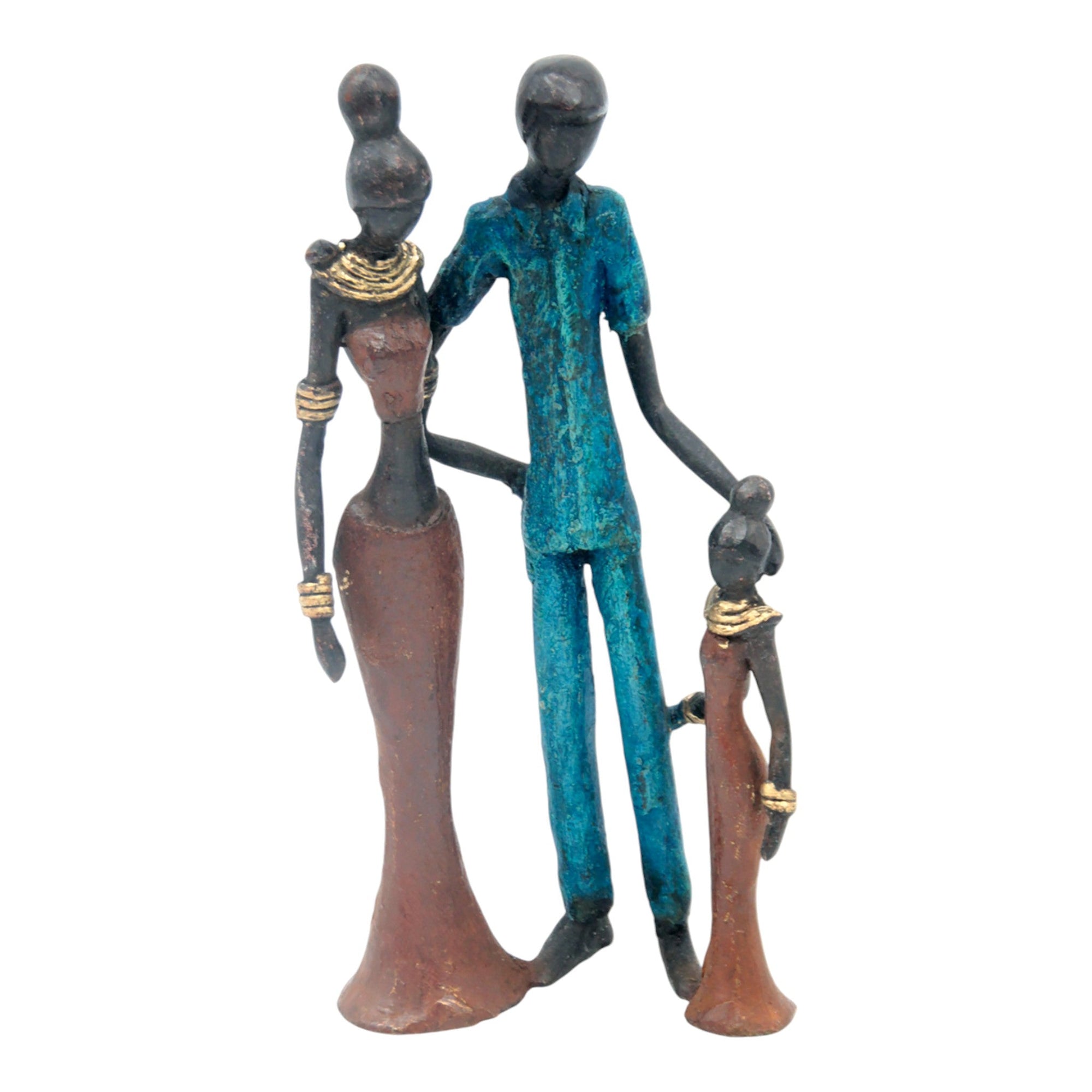 Bronze Mohamadi Dermé couple 20 cm n°7 Bronzes d'Afrique