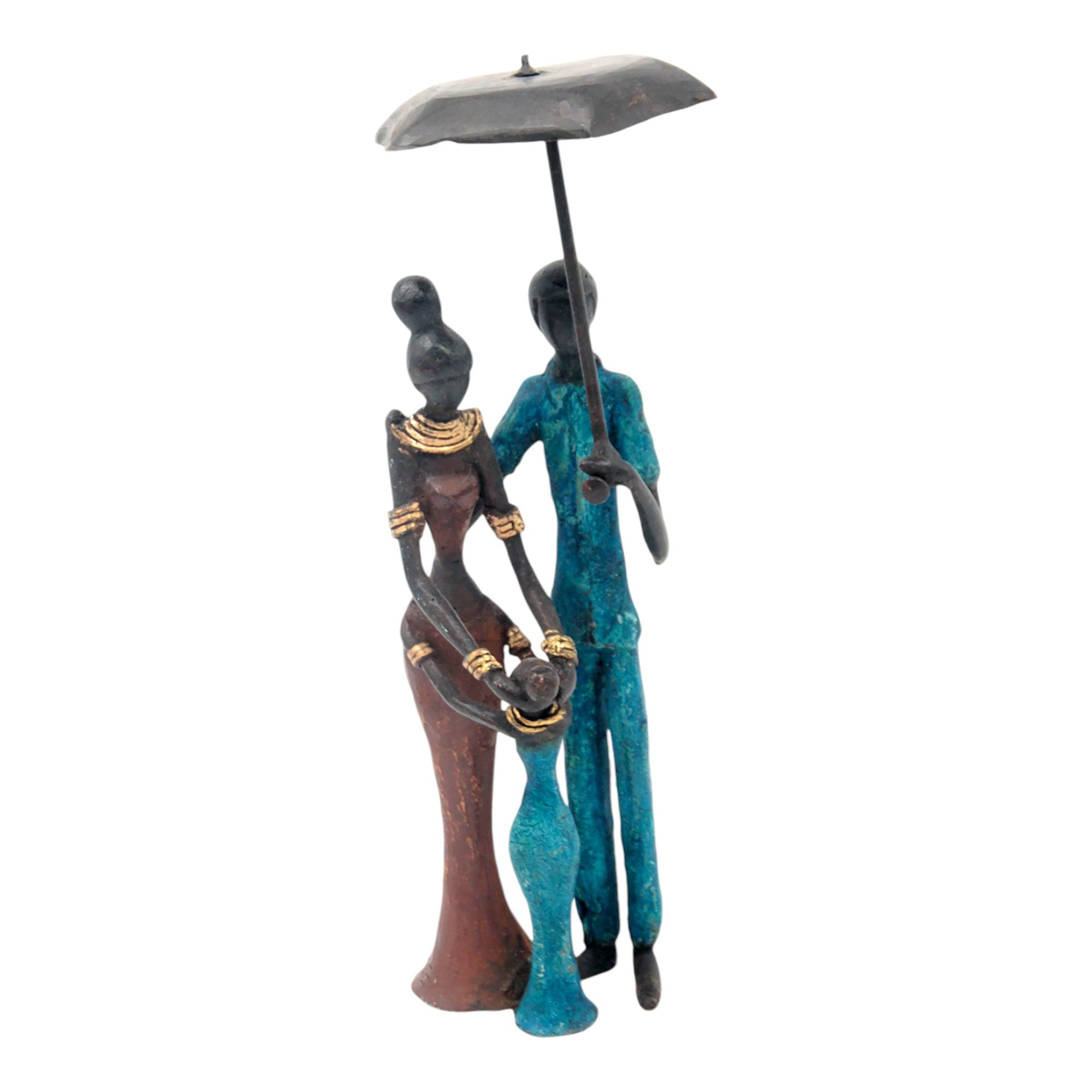 Bronze Mohamadi Dermé couple 20 cm n°13 Bronzes d'Afrique