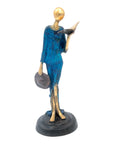 Bronze Art déco 30 cm bleu n°1 Bronzes d'Afrique
