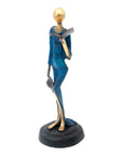Bronze Art déco 30 cm bleu n°1 Bronzes d'Afrique