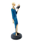 Bronze Art déco 30 cm bleu n°2 Bronzes d'Afrique