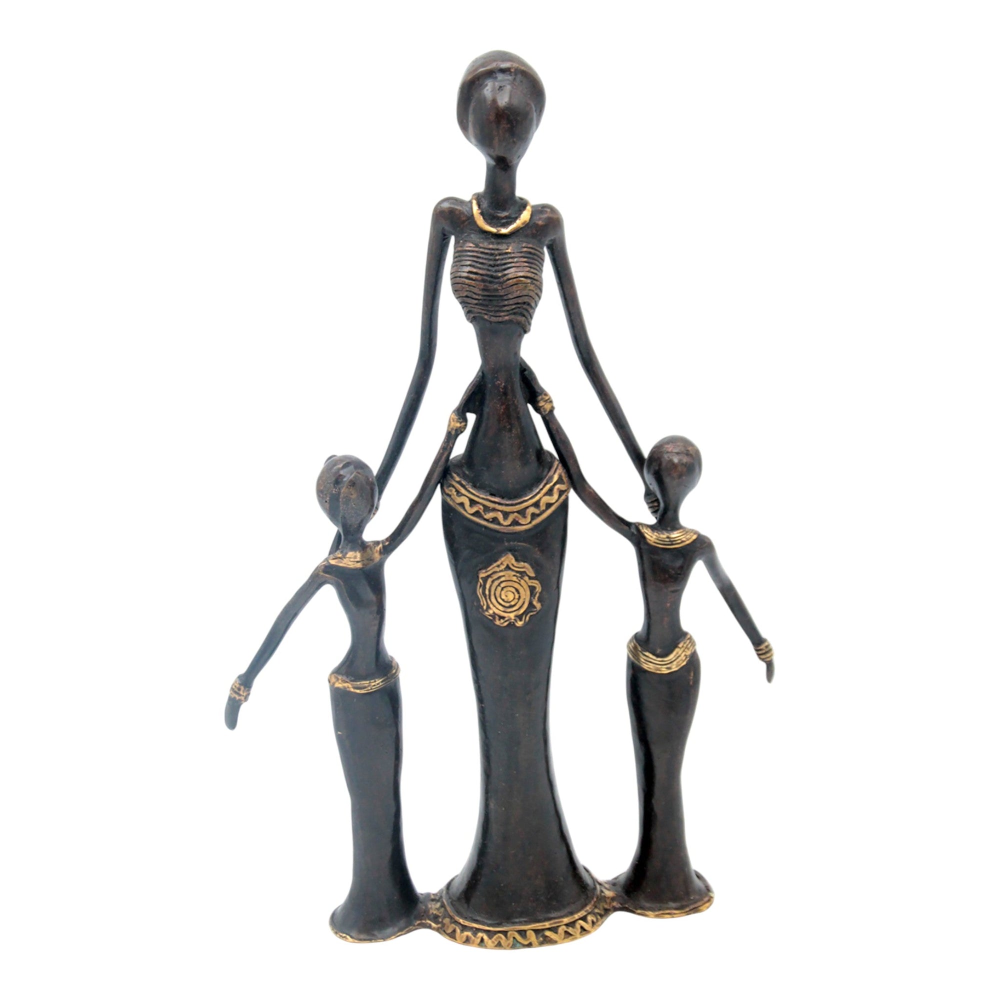 Bronze Mohamadi Dermé 30 cm marron n°4 Bronzes d'Afrique