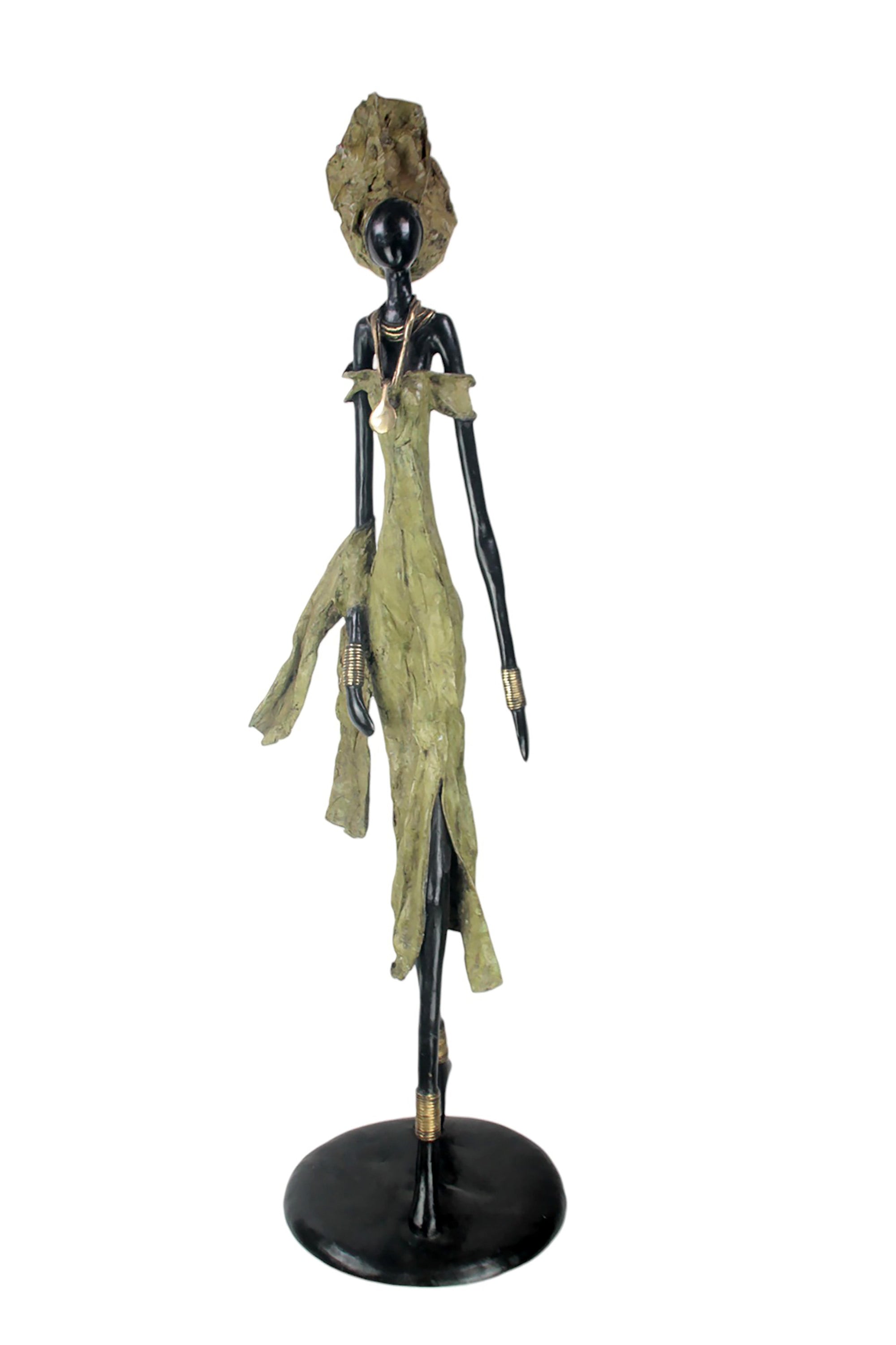 Bronze Issouf 130 cm vert n°1 Bronzes d'Afrique