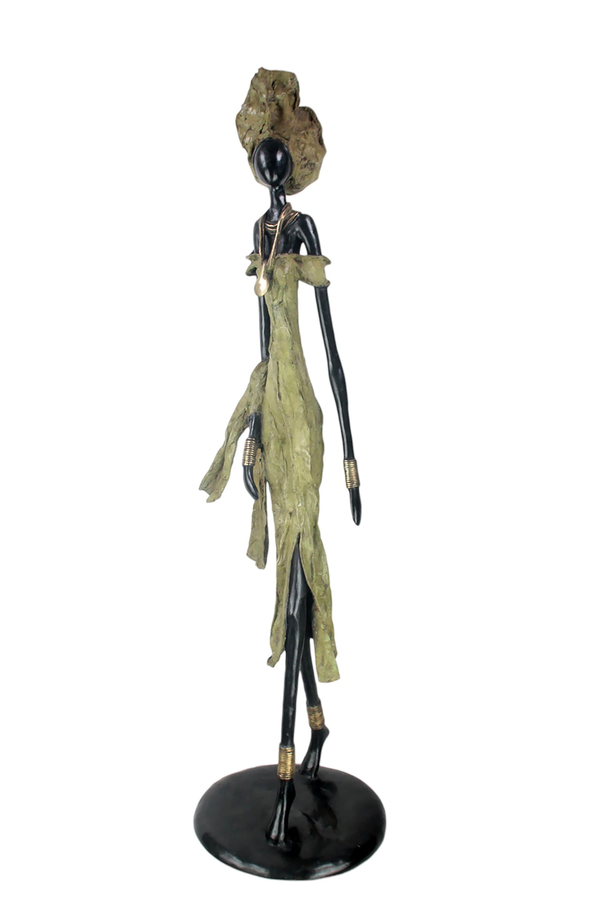 Bronze Issouf 130 cm vert n°1 Bronzes d'Afrique