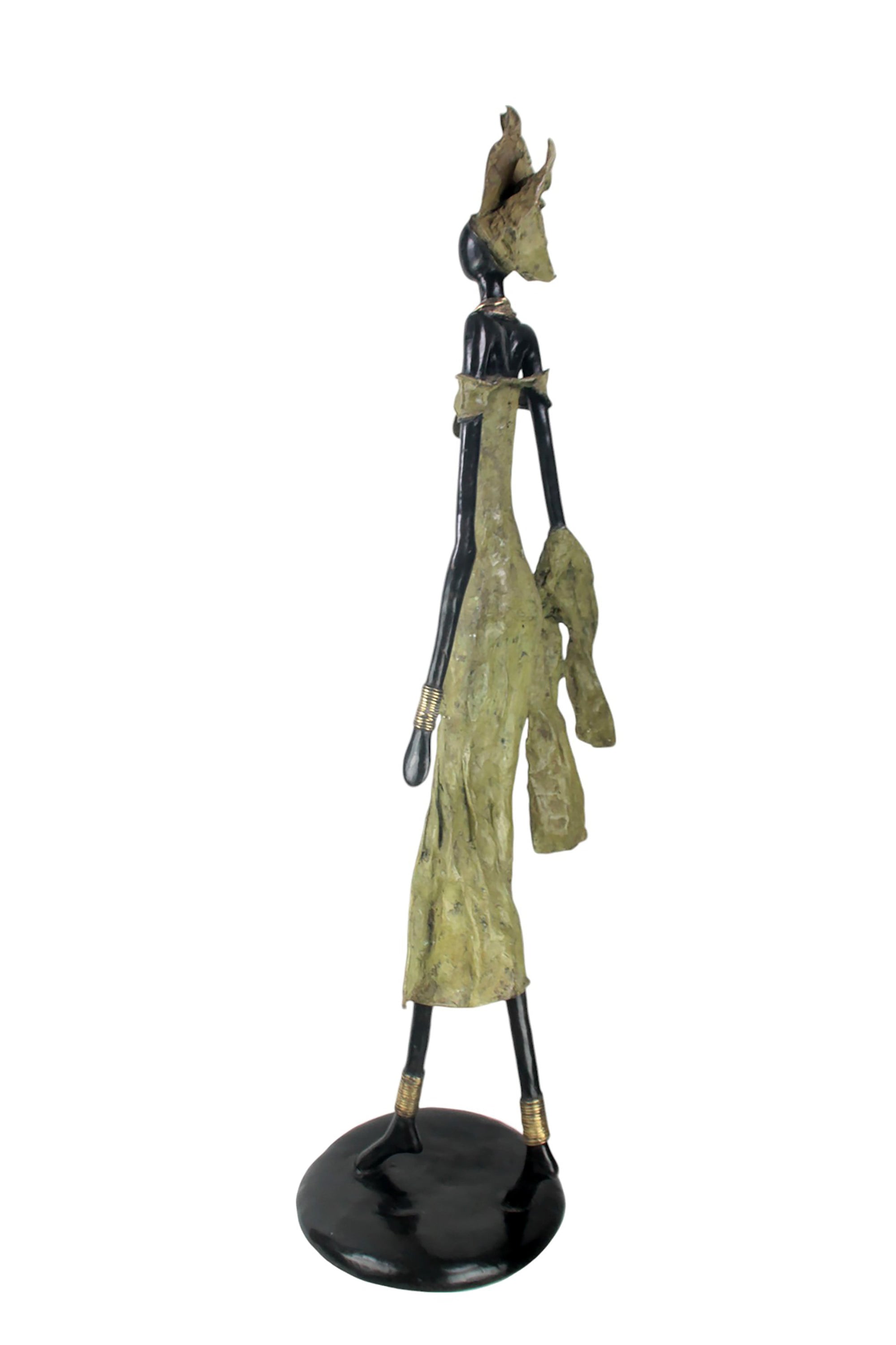 Bronze Issouf 130 cm vert n°1 Bronzes d'Afrique