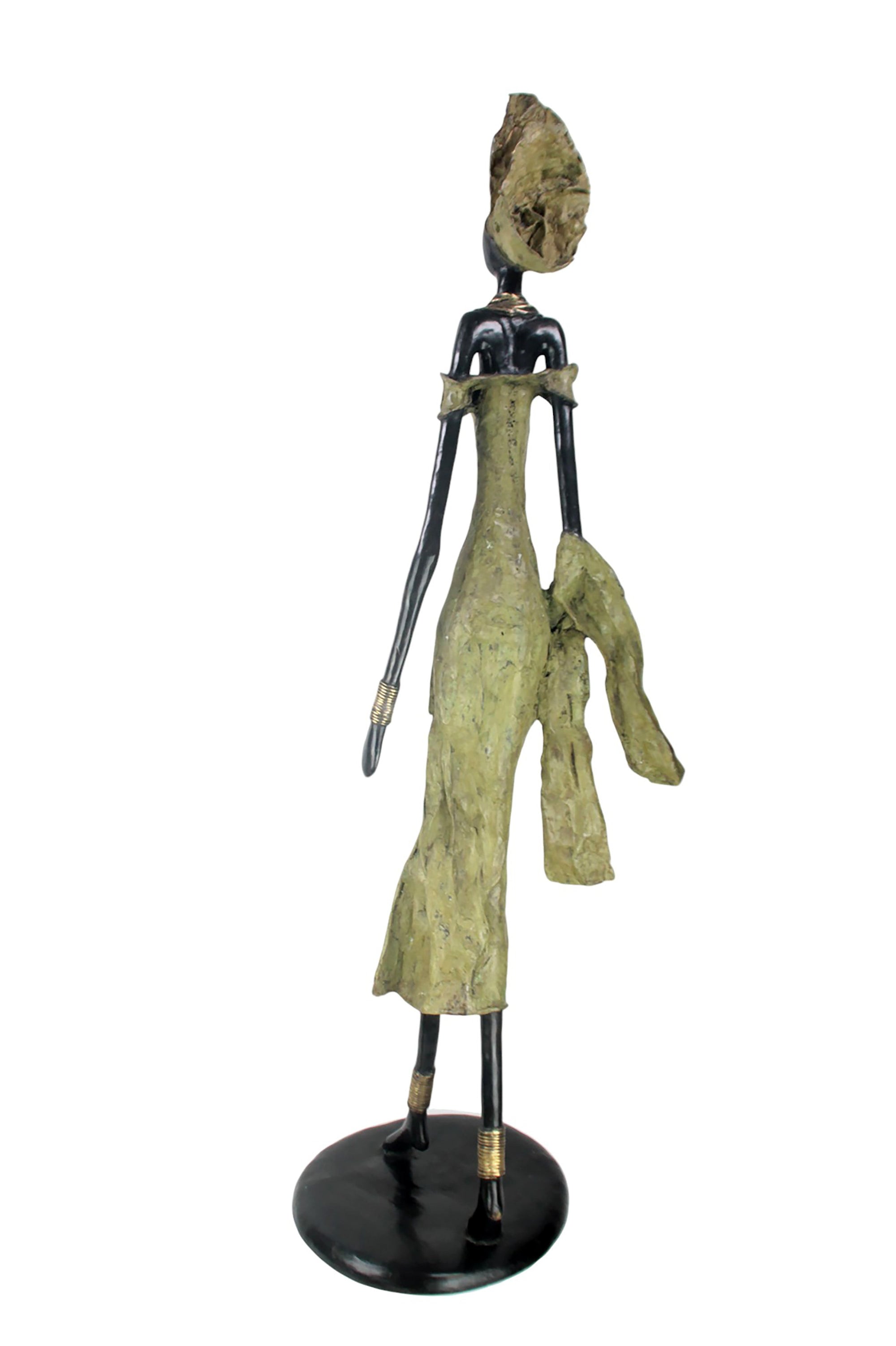 Bronze Issouf 130 cm vert n°1 Bronzes d'Afrique