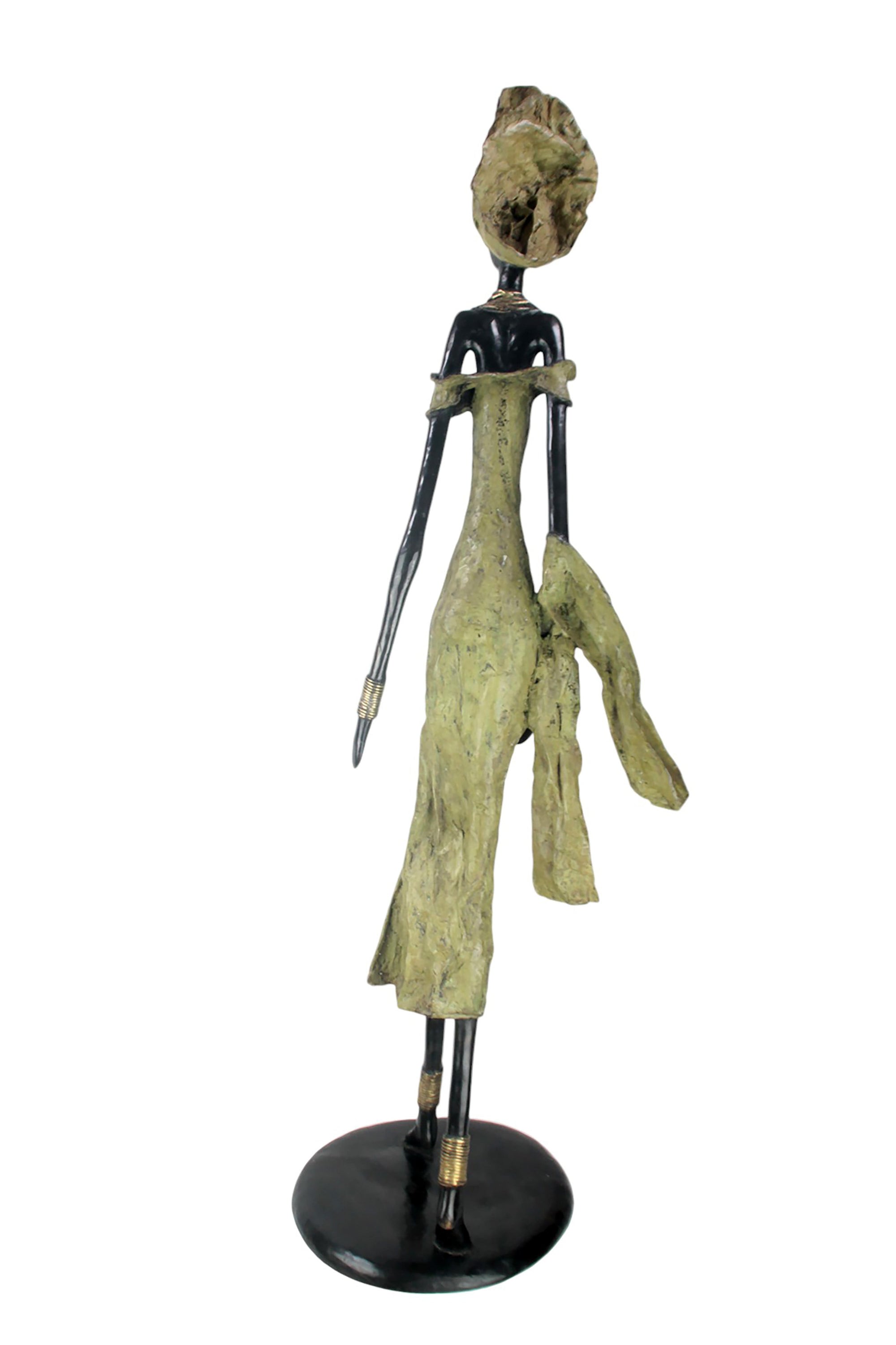 Bronze Issouf 130 cm vert n°1 Bronzes d'Afrique