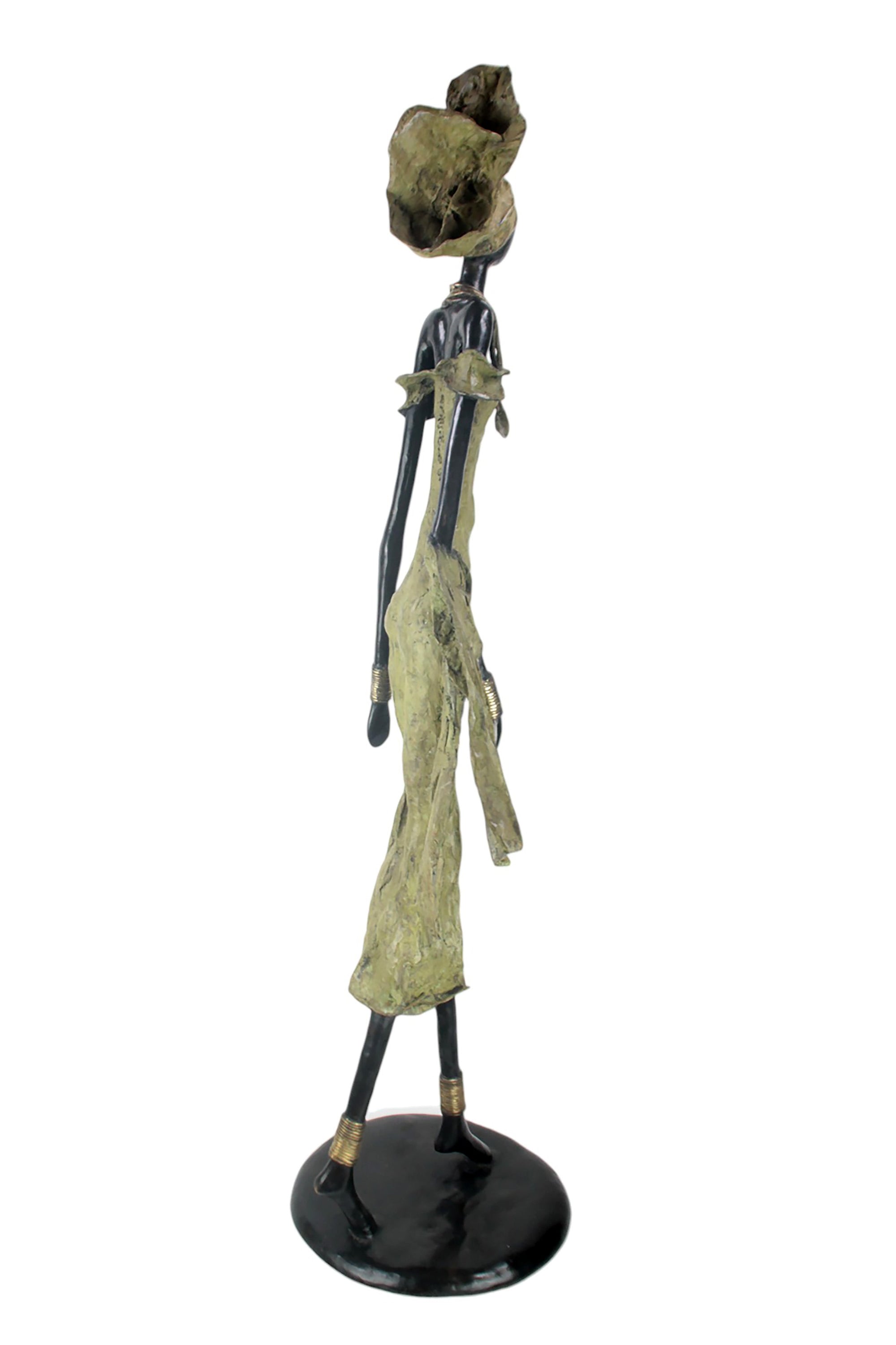 Bronze Issouf 130 cm vert n°1 Bronzes d'Afrique