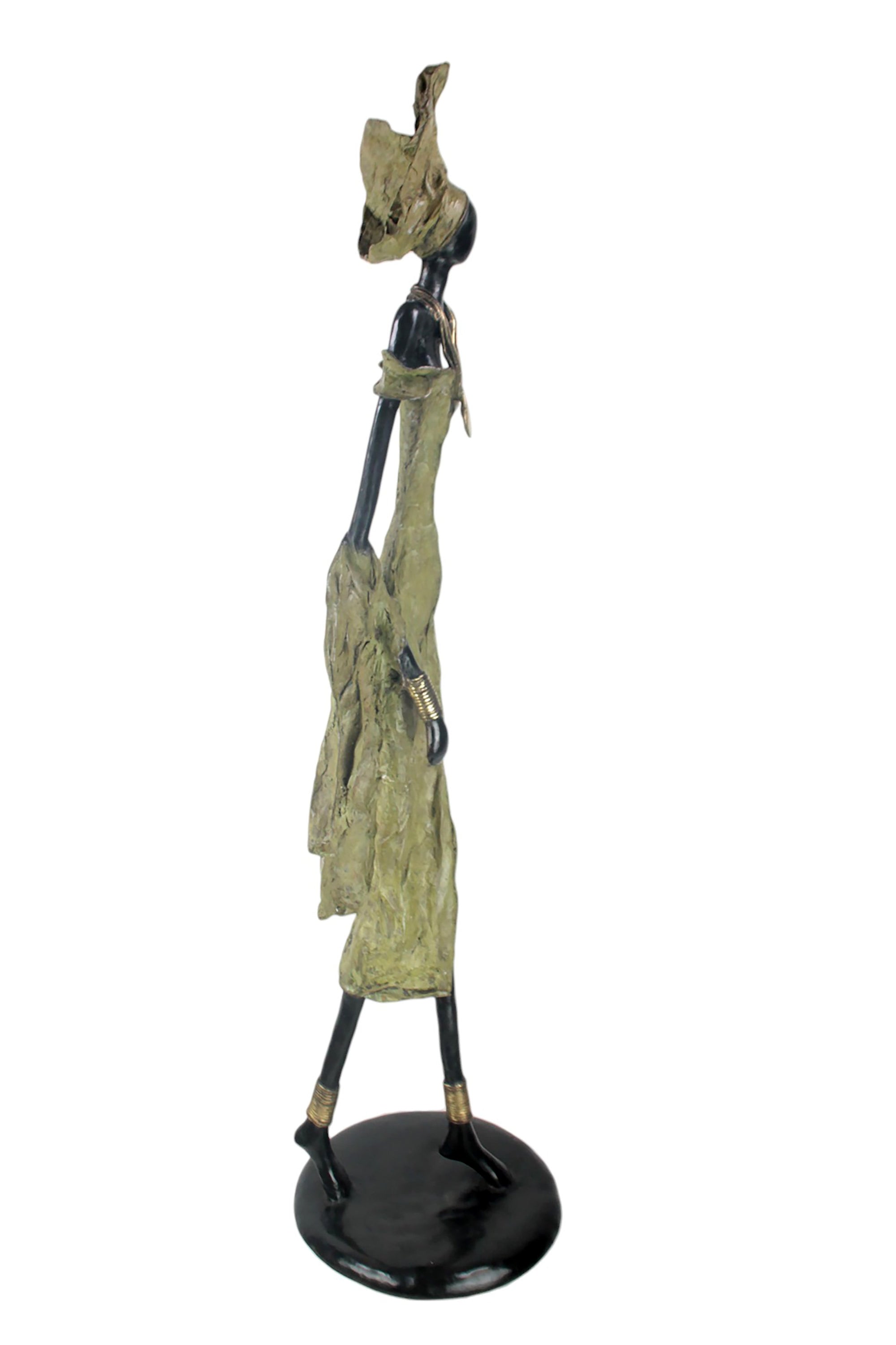 Bronze Issouf 130 cm vert n°1 Bronzes d'Afrique