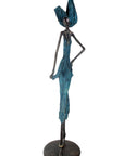 Bronze Issouf 130 cm bleu n°1 Bronzes d'Afrique
