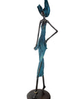 Bronze Issouf 130 cm bleu n°1 Bronzes d'Afrique