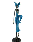 Bronze Issouf 70 cm bleu n°1