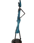 Bronze Issouf 130 cm bleu n°1 Bronzes d'Afrique