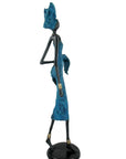 Bronze Issouf 70 cm bleu n°1