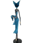 Bronze Issouf 70 cm bleu n°1