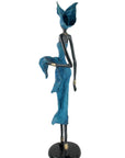 Bronze Issouf 70 cm bleu n°1